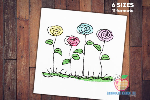 Abstract Flowers Quick Stitch Review for Apparel