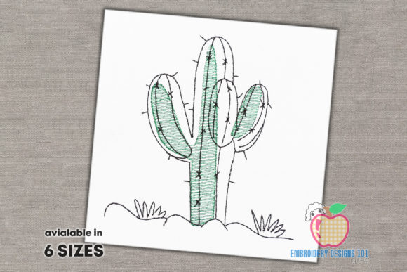 Cactus Plant in Desert Sketch Review