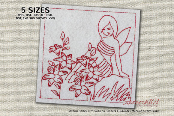 Fantasy Elf Girl Redwork: A Designer’s Review