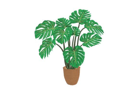 Monstera: A Fresh Twist for Holiday Embroidery