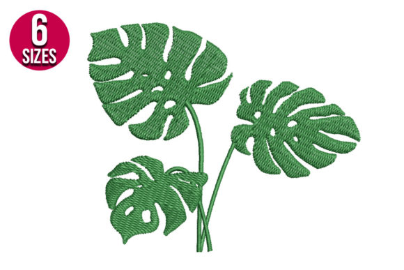 Monstera Plant: A Fresh Take on Holiday Embroidery