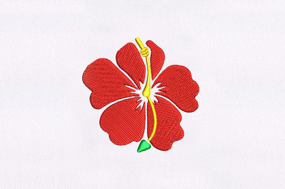Red Fancy Flower: A Craft Fair Embroidery Review