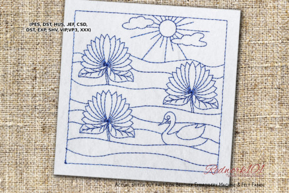 Review: Beautiful Lake with Lotus Flowers Spring Design