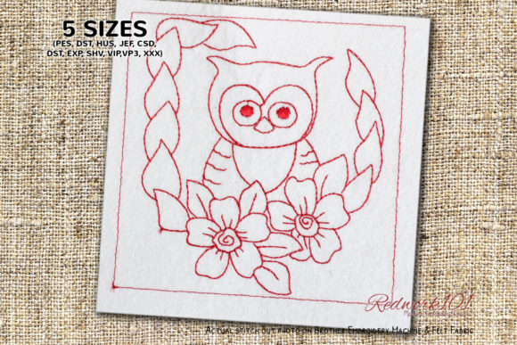 Review: Cute Owl with Flower Lineart Design
