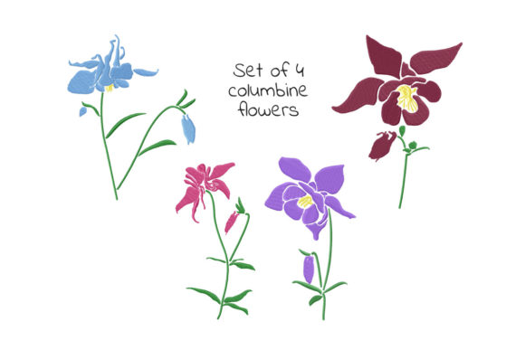 Review: Set of Columbine Flowers for Boutique Apparel